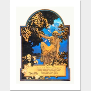 Advertisement for Djer-Kiss Toilet Water, 1917 by Maxfield Parrish Posters and Art